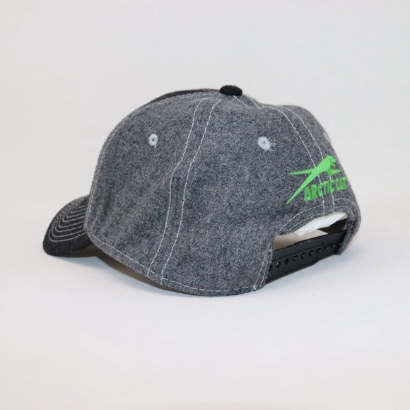 Arctic Cat Wool Hat Men's Baseball Cap Gray & Green - Picture 7 of 10